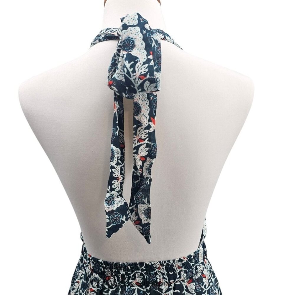 Raga Womens L Blue Cora Wrap Halter Dress - Picture 9 of 16
